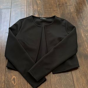 Black formal mini blazer